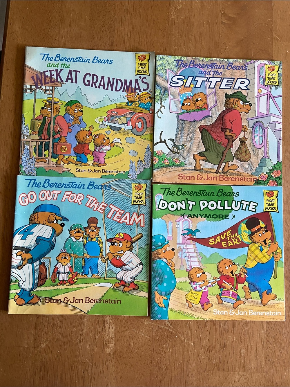 CLASSIC Vintage 80s 1980s Berenstain Bears Bear Book First Time Books Set of 4